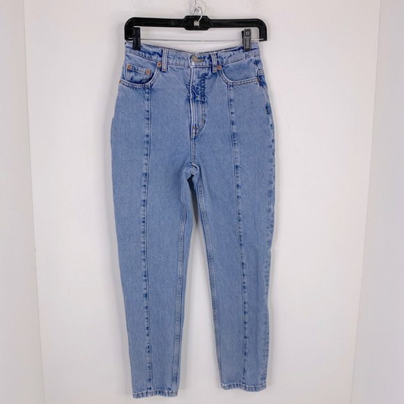 Stockholm Atelier Pintuck High Waisted Mom Jeans - Picture 2 of 14